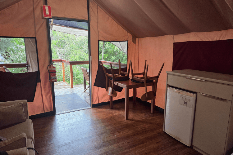 Wilderness Retreat Kitchen area, Wilson's Prom