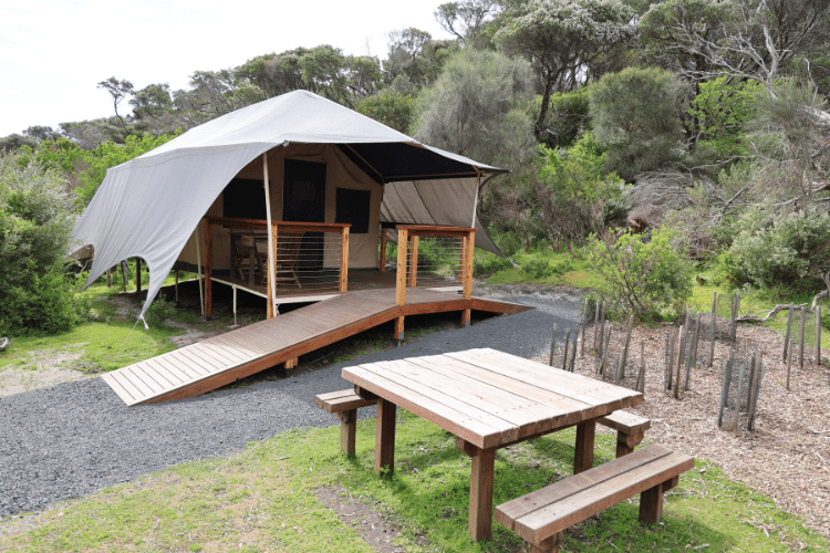 Wilsons Prom Wilderness Retreat Shared kitchen outside