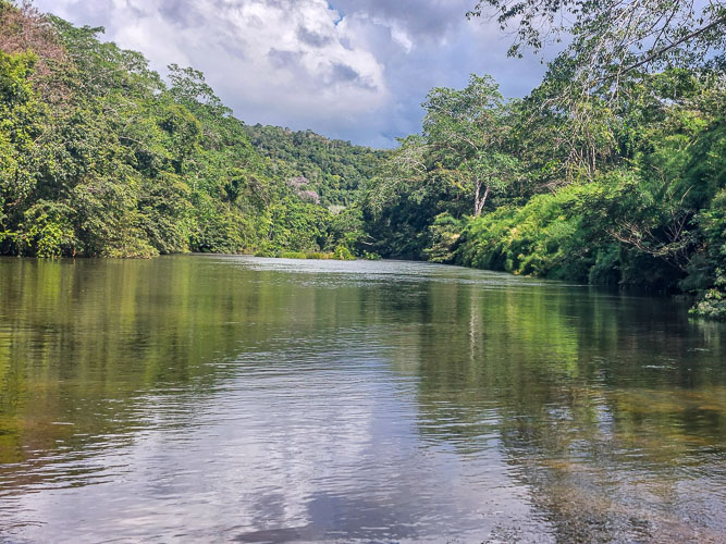 View canoing in San Ignacio