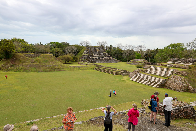 Altun Ha view of site from temple
