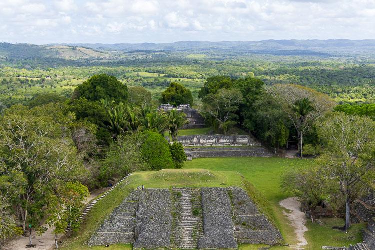 View over Xunantunich from El Castillo