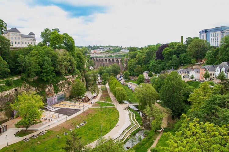 Luxembourg Arlette river Grund