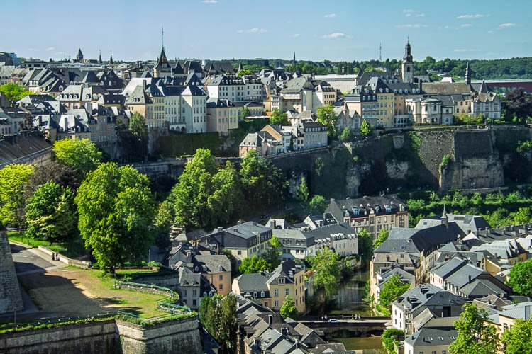 View of Luxembourg City from Grand Ducal Sofia