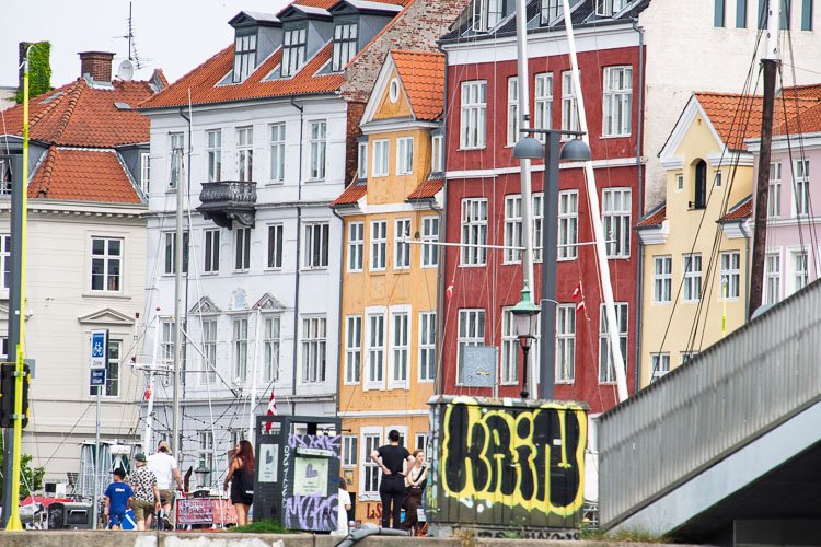Nyhavn from Canel Copenhagen