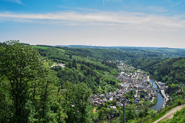 View from Vianden Chair Lift