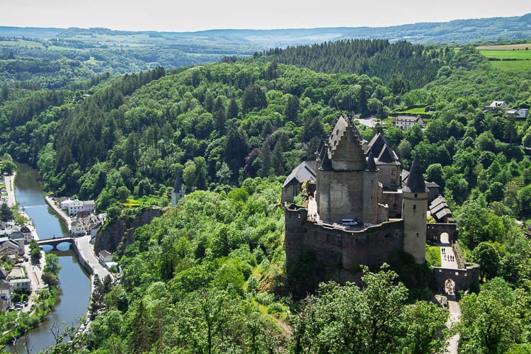 Vianden Castle from above