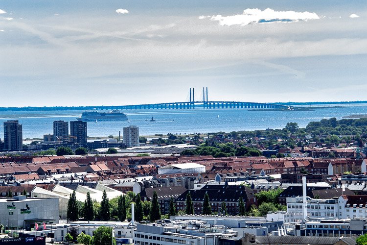 View from Vor Frelsers Kirke Tower Copenhagen